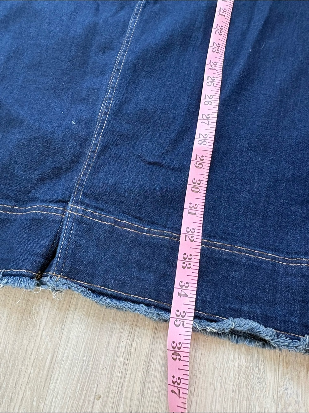 Pilcro Denim Skirt with Contrast Stitching - Picture 6 of 6